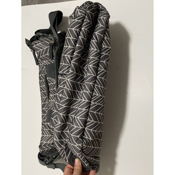 Skip Hop Duo Double Signature Diaper Bag Messenger Tote Gray Chevron 16x15x3.5" - Picture 7 of 8
